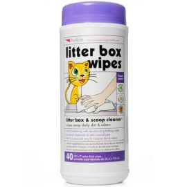 Petkin Litter Box Wipes - 40 wipes