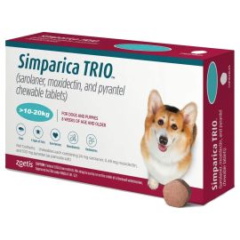 Simparica TRIO Chewable Tablets for 10-20kg Dogs