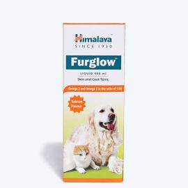 Himalaya Furglow Skin And Coat Tonic For Dogs and Cats Salmon Flavor 400 ml