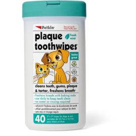 Petkin Plaque Toothwipes 40 Counts
