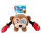 Gigwi Rock Zoo King Boxer Monkey With Squeaker & Crinckle Paper (6810)