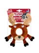 GIGWI Medium Deer Plush Rubber Ring