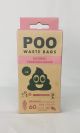 M Pets Poo Dog Waste Rose Scented Bag 60 Bags