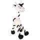 Trixie Animal With Rope Tennis Ball Plush Dog Toy