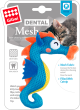 Gigwi Dental Mesh Blue Sea Horse Mesh Fabric With Catnip Inside Cat Toy