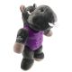 Gigwi I M Hero TPR Armor Hippo TPR Plush With Squeaker Dog Toy