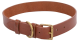 VL Flat Leather Collar Medium -Tan L1M